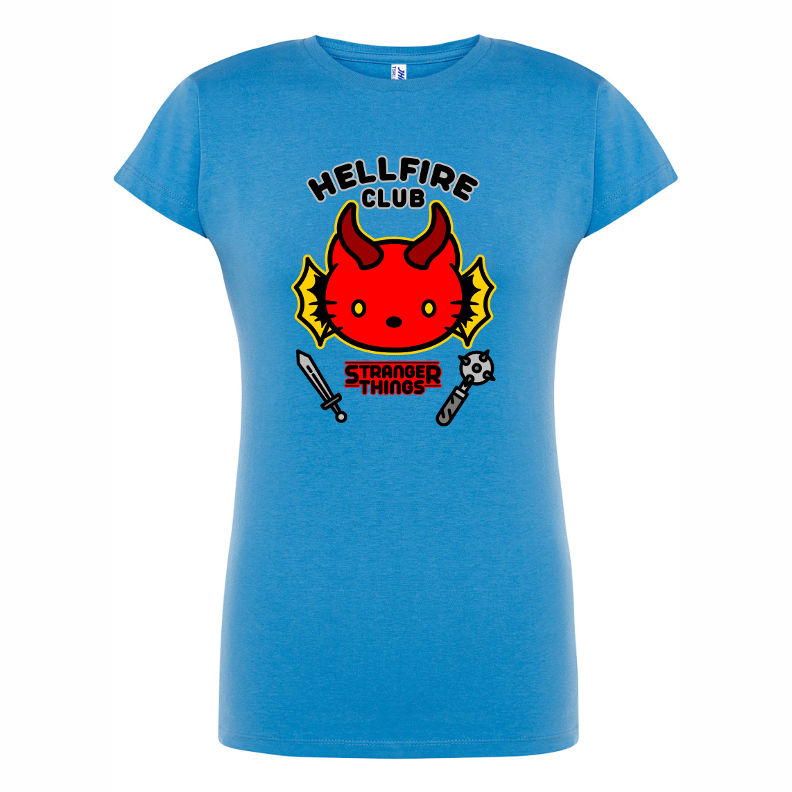 CAMISETA ENTALLADA HELL FIRE KITTY 1660 - Imagen 2