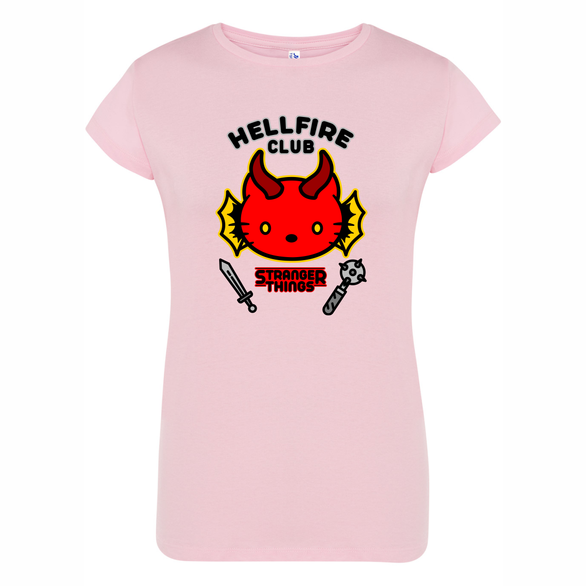 CAMISETA ENTALLADA HELL FIRE KITTY 1660